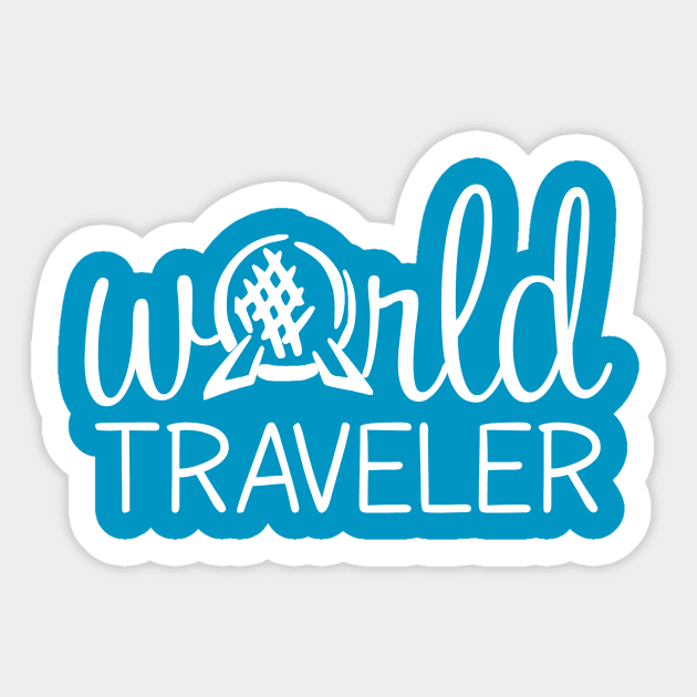 World Traveler Sticker by christiemcg